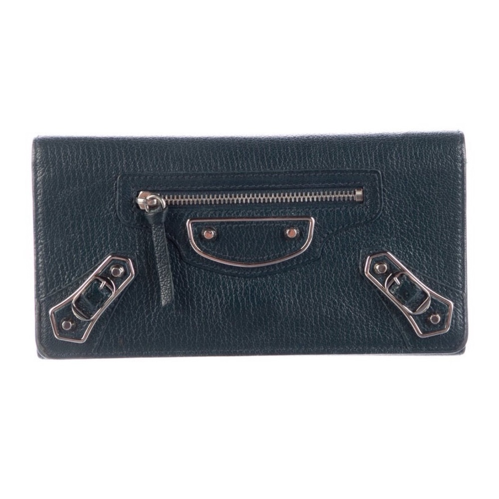 Balenciaga wallet, green in good condition